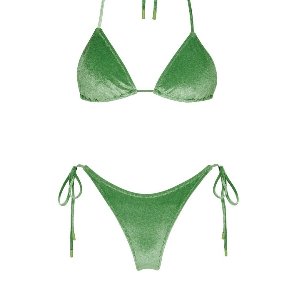 NWT Triangl Green Velvet Bikini | TROPICAL CRUSH